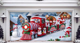 Christmas Choo Choo - Christmas Garage Door Cover - GarageBuddy