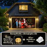Santa With Kids | Christmas Garage Door Cover