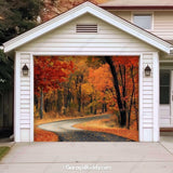 Autumn Road Nature Garage Door Cover - GarageBuddy