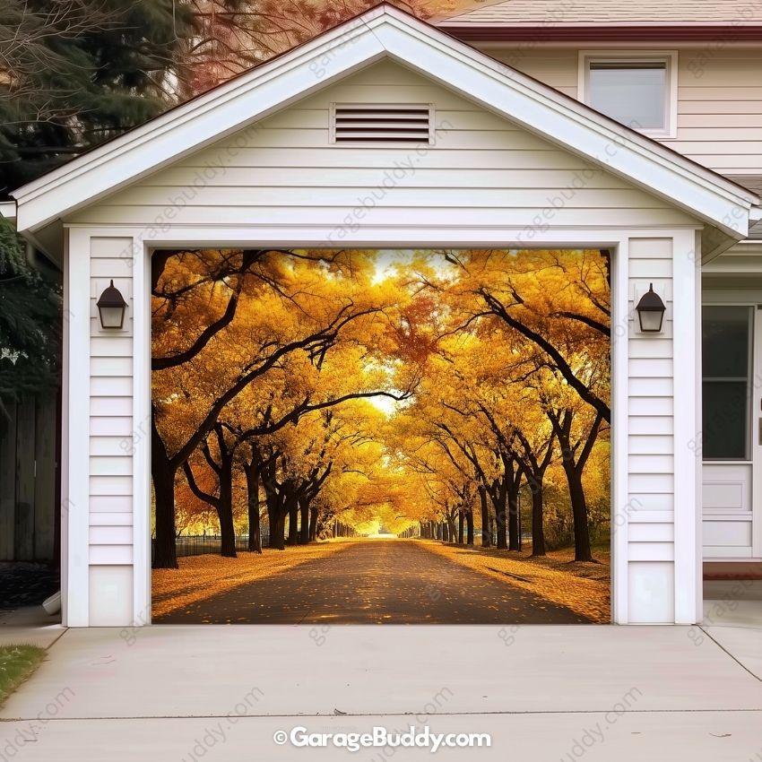 Golden Trail Nature Garage Door Cover  - GarageBuddy