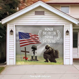 Honor The Fallen Patriotic Garage Door Cover - GarageBuddy