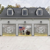 Honor The Fallen Patriotic Garage Door Cover - GarageBuddy