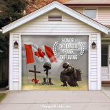 Honor The Fallen (CA) Patriotic Garage Door Cover - GarageBuddy