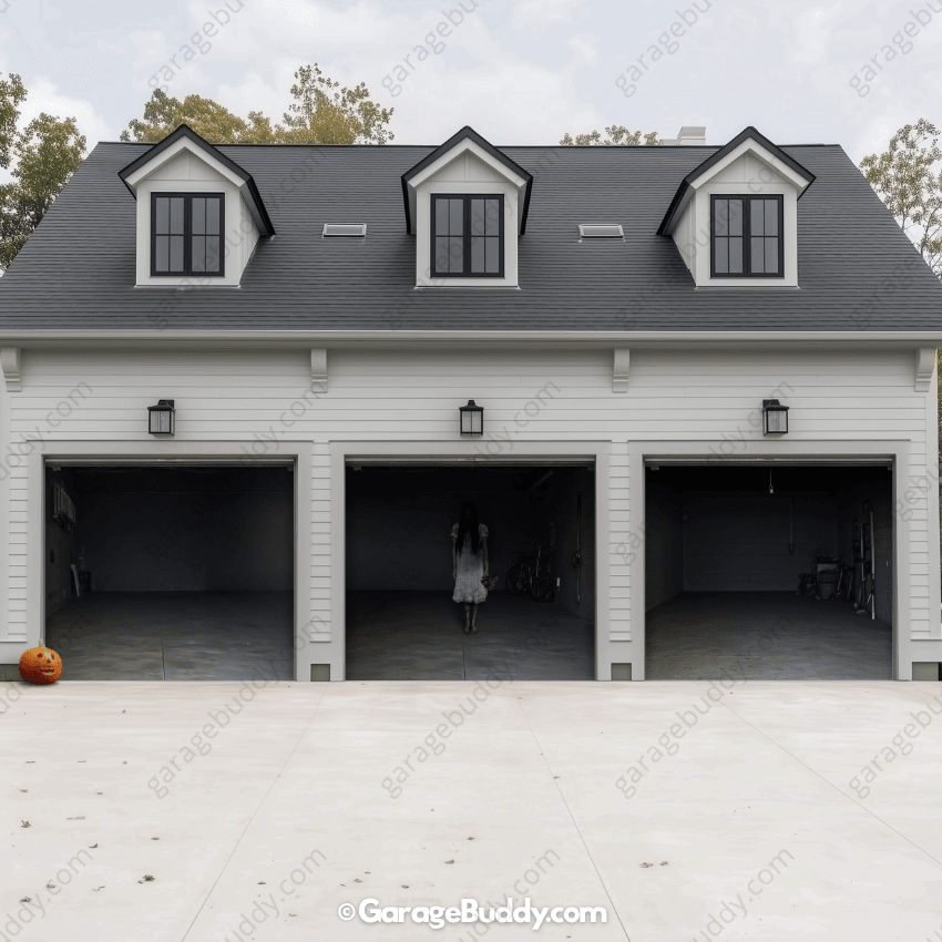 GarageBuddy Possessed Girl Halloween Garage Door Cover