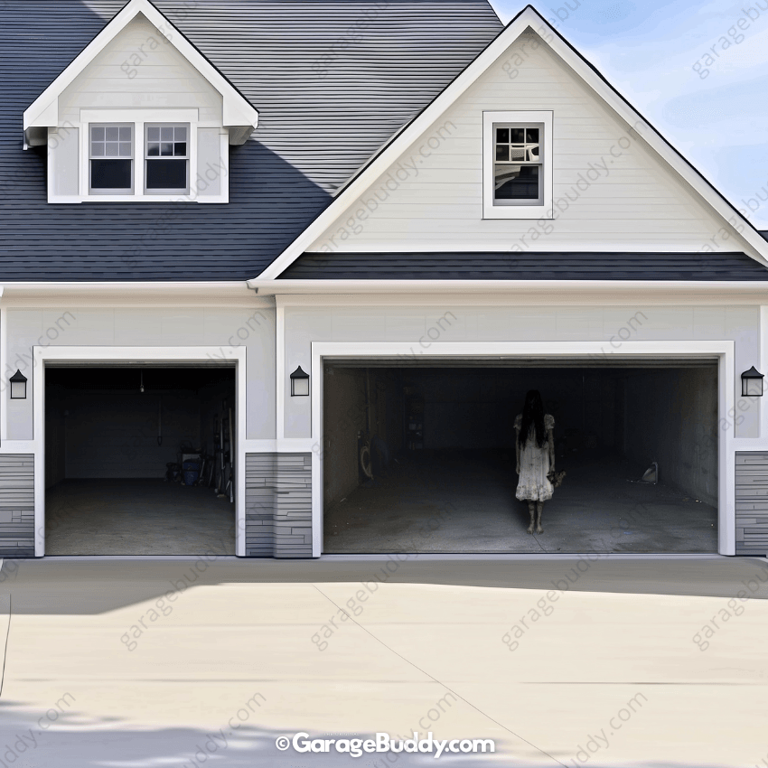 GarageBuddy Possessed Girl Halloween Garage Door Cover