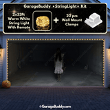 GarageBuddy Possessed Girl Halloween Garage Door Cover with Lights