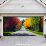 Spring Drive Nature Garage Door Cover - GarageBuddy