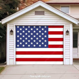 United States Of America Flag Patriotic Garage Door Cover - GarageBuddy