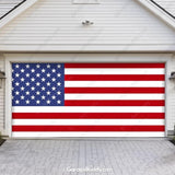 United States Of America Flag Patriotic Garage Door Cover - GarageBuddy