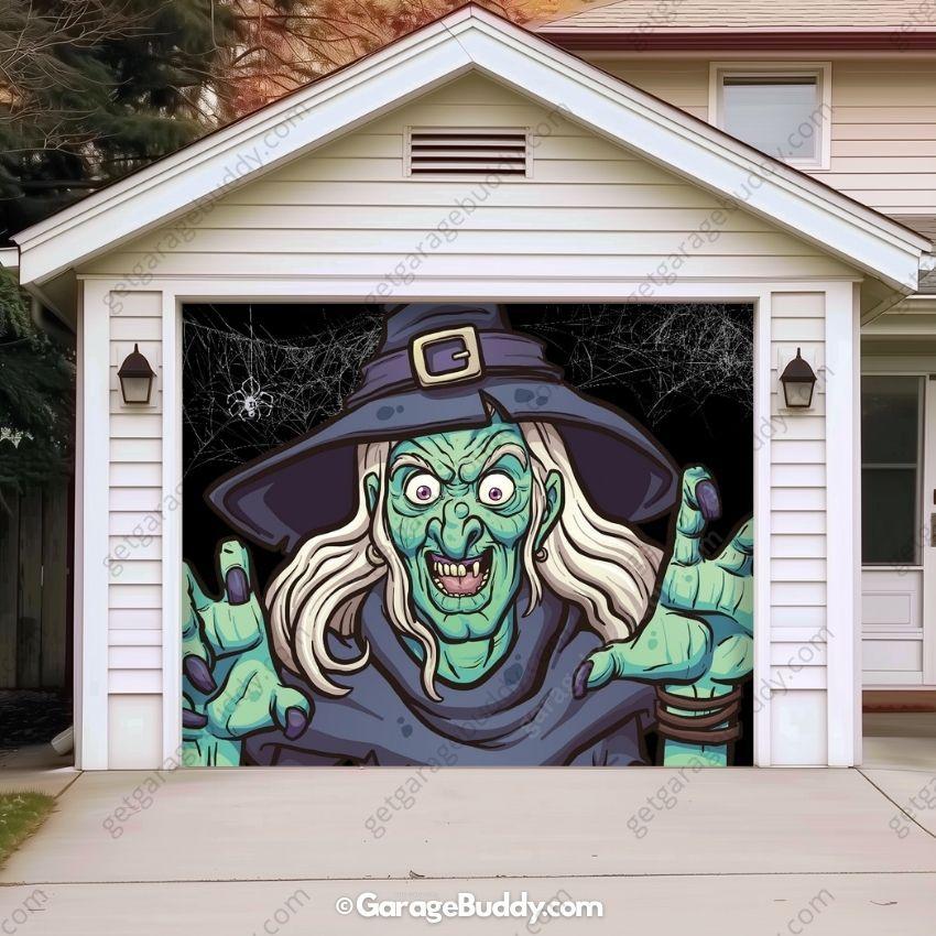 Ugly Witch | Halloween Garage Door Cover