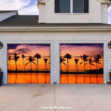 Beach Sunset Nature Garage Door Cover - GarageBuddy