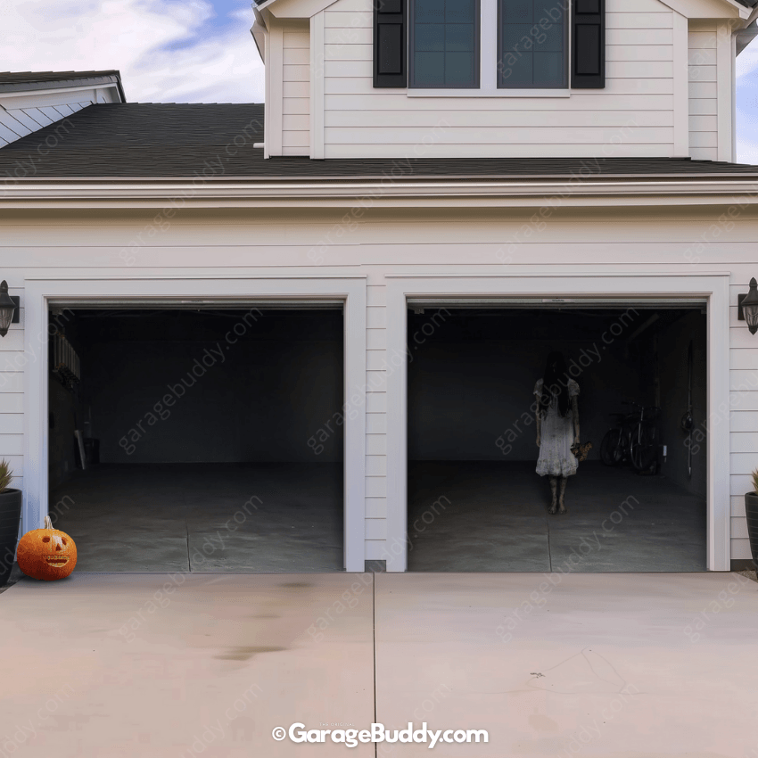 GarageBuddy Possessed Girl Halloween Garage Door Cover