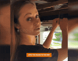 GarageBuddy Velcro installation placed under the garage door weather seal for secure and durable cover attachment.