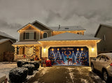 Christmas Garage Door Cover vs. Christmas Lights: Which Gives You More Curb Appeal for Less Effort?
