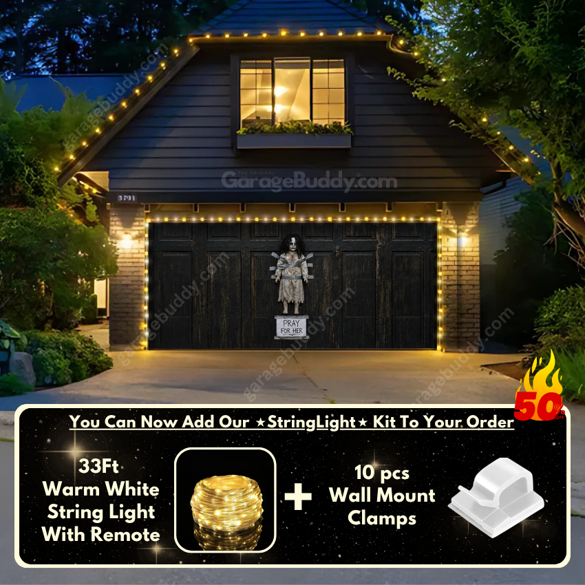 The Cursed Doll | Halloween Garage Door Cover