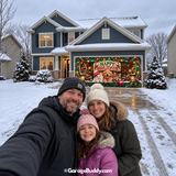 Happy Pawlidays | Christmas Garage Door Cover