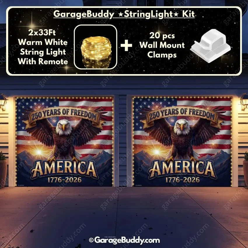 America’s 250th Anniversary | Patriotic Garage Door Cover