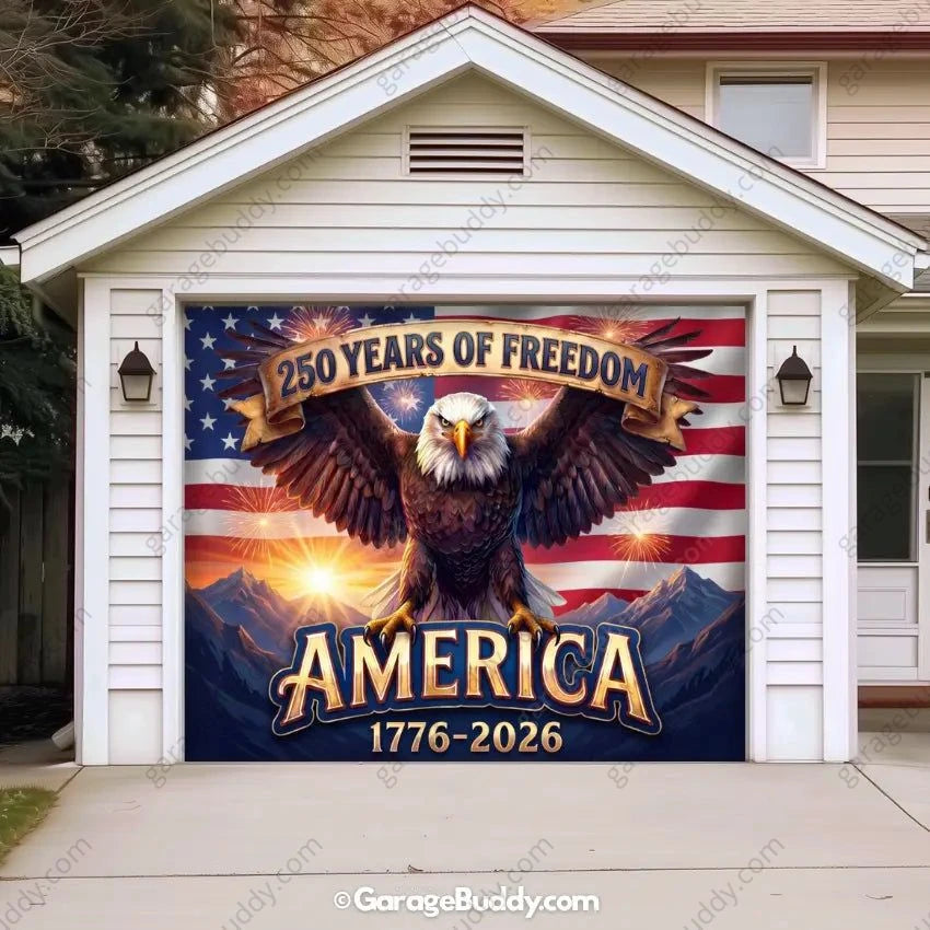 America’s 250th Anniversary | Patriotic Garage Door Cover