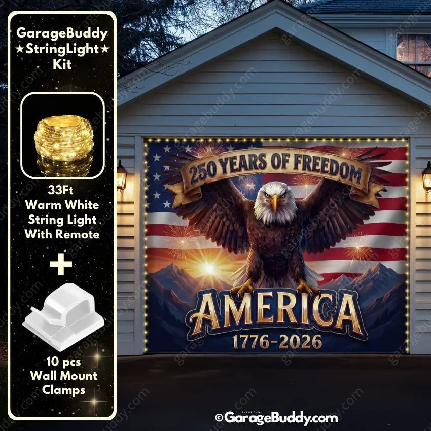 America’s 250th Anniversary | Patriotic Garage Door Cover