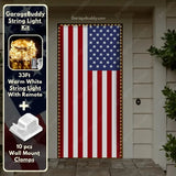 Classic US Flag | Patriotic Front Door Cover - GarageBuddy front door, patriotic
