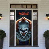 Creepy Clown | Halloween Front Door Cover