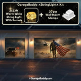 Forged In Freedom | Patriotic Veterans Garage Door Cover - GarageBuddy patriotic