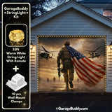 Forged In Freedom | Patriotic Veterans Garage Door Cover - GarageBuddy patriotic
