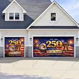 Freedom 250 | Limited Edition Patriotic Garage Door Cover - GarageBuddy patriotic