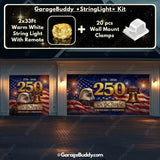 Freedom 250 | Limited Edition Patriotic Garage Door Cover - GarageBuddy patriotic