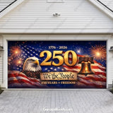 Freedom 250 | Limited Edition Patriotic Garage Door Cover - GarageBuddy patriotic