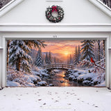 Cardinal Creek | Christmas Garage Door Cover