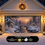 Cardinal Creek | Christmas Garage Door Cover