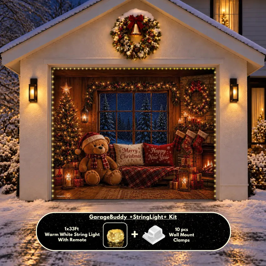 Cozy Christmas | Christmas Garage Door Cover