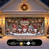 Gnome Sweet Gnome | Christmas Garage Door Cover