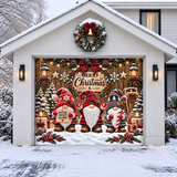Gnome Sweet Gnome | Christmas Garage Door Cover