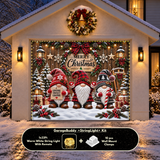 Gnome Sweet Gnome | Christmas Garage Door Cover