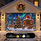 Gnome Wonderland | Christmas Garage Door Cover