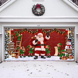 Santa's Crew | Christmas Garage Door Cover