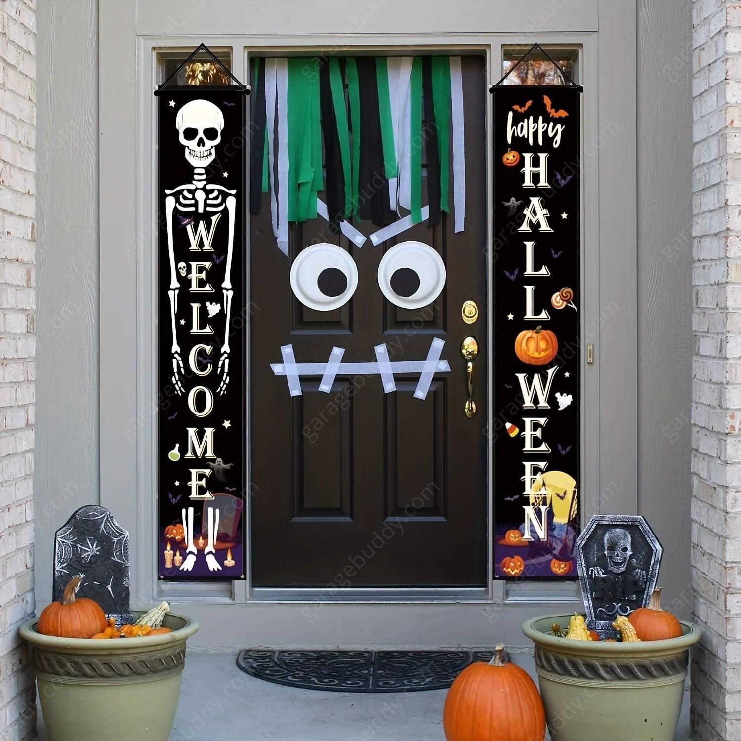 GarageBuddy Halloween Porch Signs - GetGarageBuddy halloween, halloween decor
