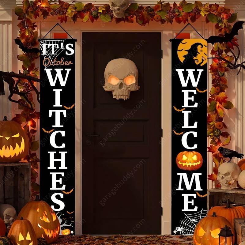 GarageBuddy Halloween Porch Signs - GetGarageBuddy halloween, halloween decor