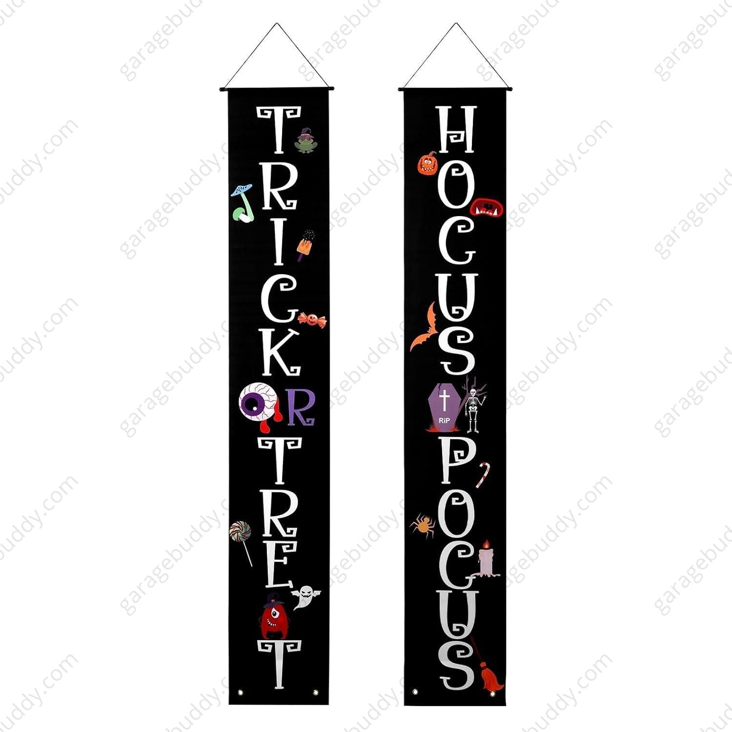 GarageBuddy Halloween Porch Signs - GetGarageBuddy halloween, halloween decor