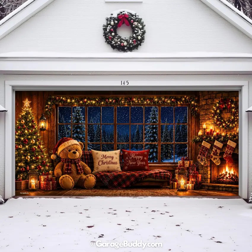 Cozy Christmas | Christmas Garage Door Cover