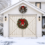 Farmhouse Christmas | Christmas Garage Door Cover