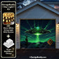 Alien Abduction | Halloween Garage Door Cover