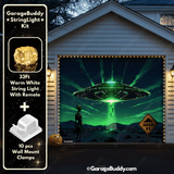 Alien Abduction | Halloween Garage Door Cover