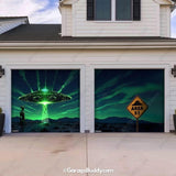 Alien Abduction | Halloween Garage Door Cover