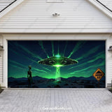 Alien Abduction | Halloween Garage Door Cover