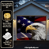 American Bald Eagle & US Flag | Patriotic Garage Door Cover
