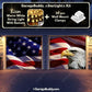 American Bald Eagle & US Flag | Patriotic Garage Door Cover