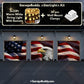 American Bald Eagle & US Flag | Patriotic Garage Door Cover